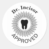 歯科医師の承認 ラウンドシール (正面)