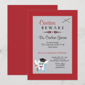 歯科医師卒業招待状 招待状 (正面/裏面)