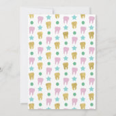 歯科医師卒業衛生士ピンク金ゴールド招待状 招待状 (裏面)