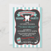 歯科医師又は歯科衛生士の卒業パーティー 招待状 (正面)