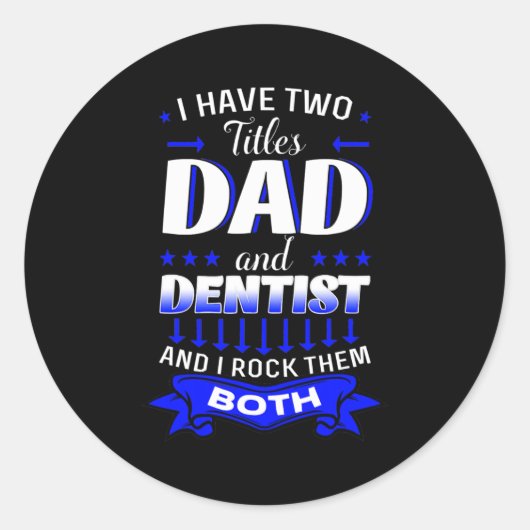 歯科医師口腔衛生歯科父の ラウンドシール (正面)