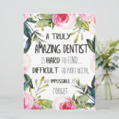 歯科医師感謝ギフト引用文 カード (スタンド正面)