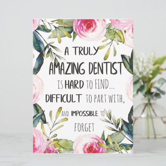 歯科医師感謝ギフト引用文 カード (スタンド正面)