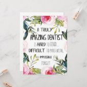 歯科医師感謝ギフト引用文 カード (正面/裏面インサイチュ)