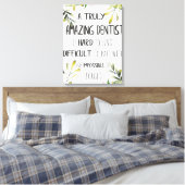 歯科医師感謝ギフト引用文 キャンバスプリント (インサイチュ (寝室))