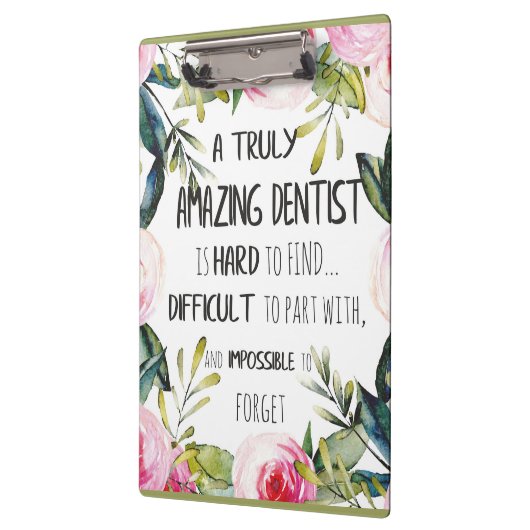 歯科医師感謝ギフト引用文 クリップボード (左)