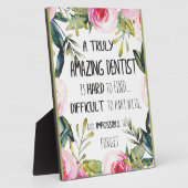 歯科医師感謝ギフト引用文 フォトプラーク (側面)