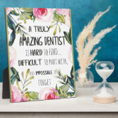 歯科医師感謝ギフト引用文 フォトプラーク (側面)