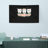 歯科医師歯科補助口腔衛生士の歯 横断幕 (トレードショー)