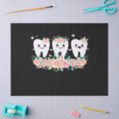 歯科医師歯科補助口腔衛生士の歯 薄葉紙 (クラフト)