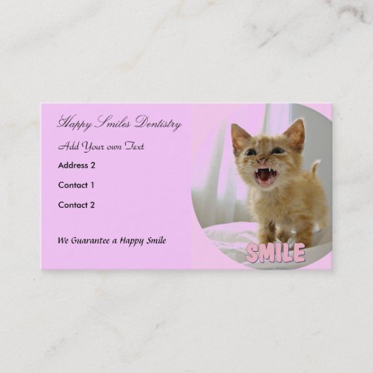 歯科医師衛生士の名刺 名刺 (正面)