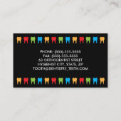 歯科医師、歯科用又はプロファイルカード 名刺 (裏面)