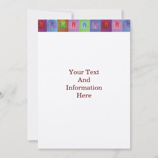 歯科医招待状 招待状 (正面)