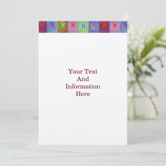 歯科医招待状 招待状 (スタンド正面)