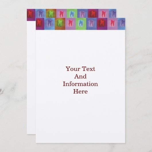 歯科医招待状 招待状 (正面/裏面)