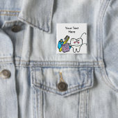 歯科医日3月6日の歯科物 缶バッジ (インサイチュ)