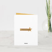 歯科医最高の者の金ゴールドスターの挨拶 カード (裏面)