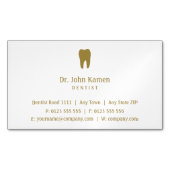 歯科医業 |ゴールデン・デンツ マグネット名刺 (正面)