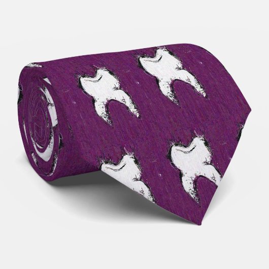 歯科医歯のネクタイ、ユニークな表現主義者の芸術 ネクタイ (ロール)