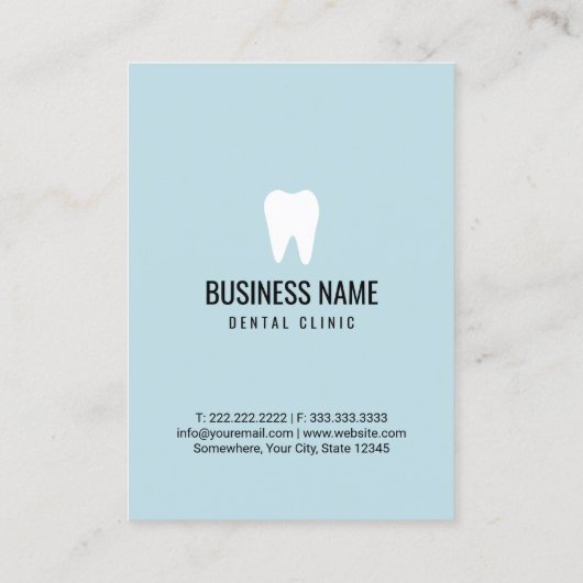 歯科医歯の赤ちゃんブルーデンタルケアアポイントメント 予約カード (裏面)