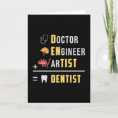 歯科医歯医者歯おもしろい贈答アイディア カード (正面)