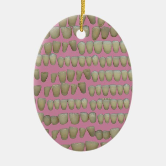 歯科医歯科歯列矯正腐敗歯口 セラミックオーナメント (正面)