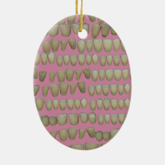 歯科医歯科歯列矯正腐敗歯口 セラミックオーナメント (裏面)