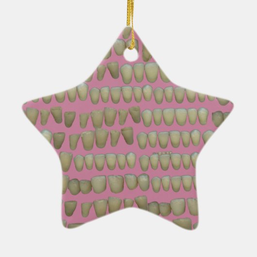 歯科医歯科歯列矯正腐敗歯口 セラミックオーナメント (裏面)