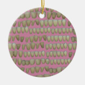 歯科医歯科歯列矯正腐敗歯口 セラミックオーナメント (正面)