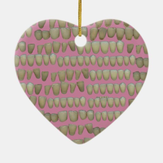 歯科医歯科歯列矯正腐敗歯口 セラミックオーナメント (裏面)