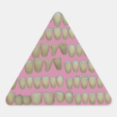 歯科医歯科歯列矯正腐敗歯口 三角形シール (正面)