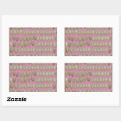 歯科医歯科歯列矯正腐敗歯口 長方形シール (シート)