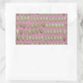 歯科医歯科歯列矯正腐敗歯口 長方形シール (バッグ)