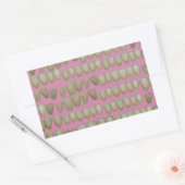 歯科医歯科歯列矯正腐敗歯口 長方形シール (封筒)