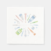 歯科医歯科歯医師歯衛生士Gif スタンダードカクテルナプキン (正面)