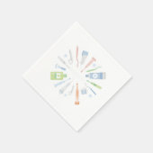 歯科医歯科歯医師歯衛生士Gif スタンダードカクテルナプキン (角)