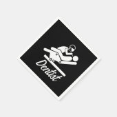 歯科医歯科歯歯医者ギフト スタンダードカクテルナプキン (角)