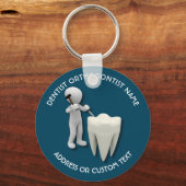 歯科医歯科矯正医歯科外科医の名前 キーホルダー (正面)