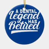 歯科医歯科矯正医A歯科伝説退職した セラミックオーナメント (正面)