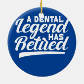 歯科医歯科矯正医A歯科伝説退職した セラミックオーナメント (裏面)