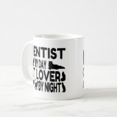 歯科医猫好き コーヒーマグカップ (正面左)