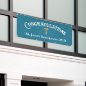 歯科医用ブルーモダンシンプル 横断幕 (ビルの外側)