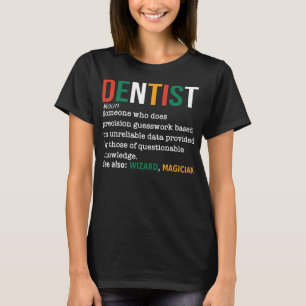 歯科医用定義名おもしろい詞歯科 Tシャツ