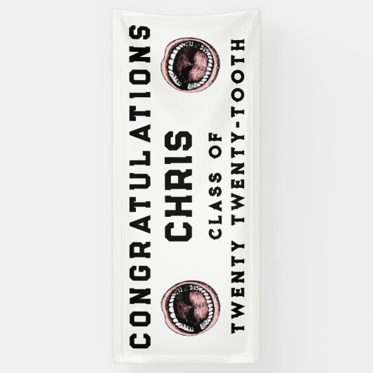 歯科医科卒業式 横断幕 (縦)