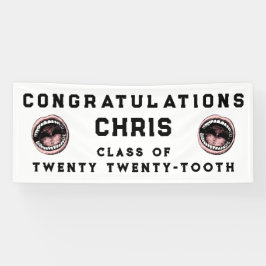 歯科医科卒業式 横断幕