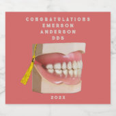 歯科医科卒業歯科医学校 スパークリングワインラベル (シングルラベル)