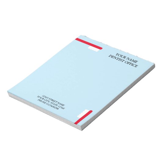 歯科医科目名を付けた歯科医科用メモ帳 ノートパッド (回転)