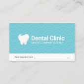 歯科医科診療所の名刺 名刺 (裏面)