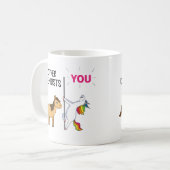 歯科医素晴らし用ユニコーンギフト コーヒーマグカップ (正面左)