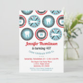 歯科医誕生日招待状歯科衛生士パーティー 招待状 (スタンド正面)